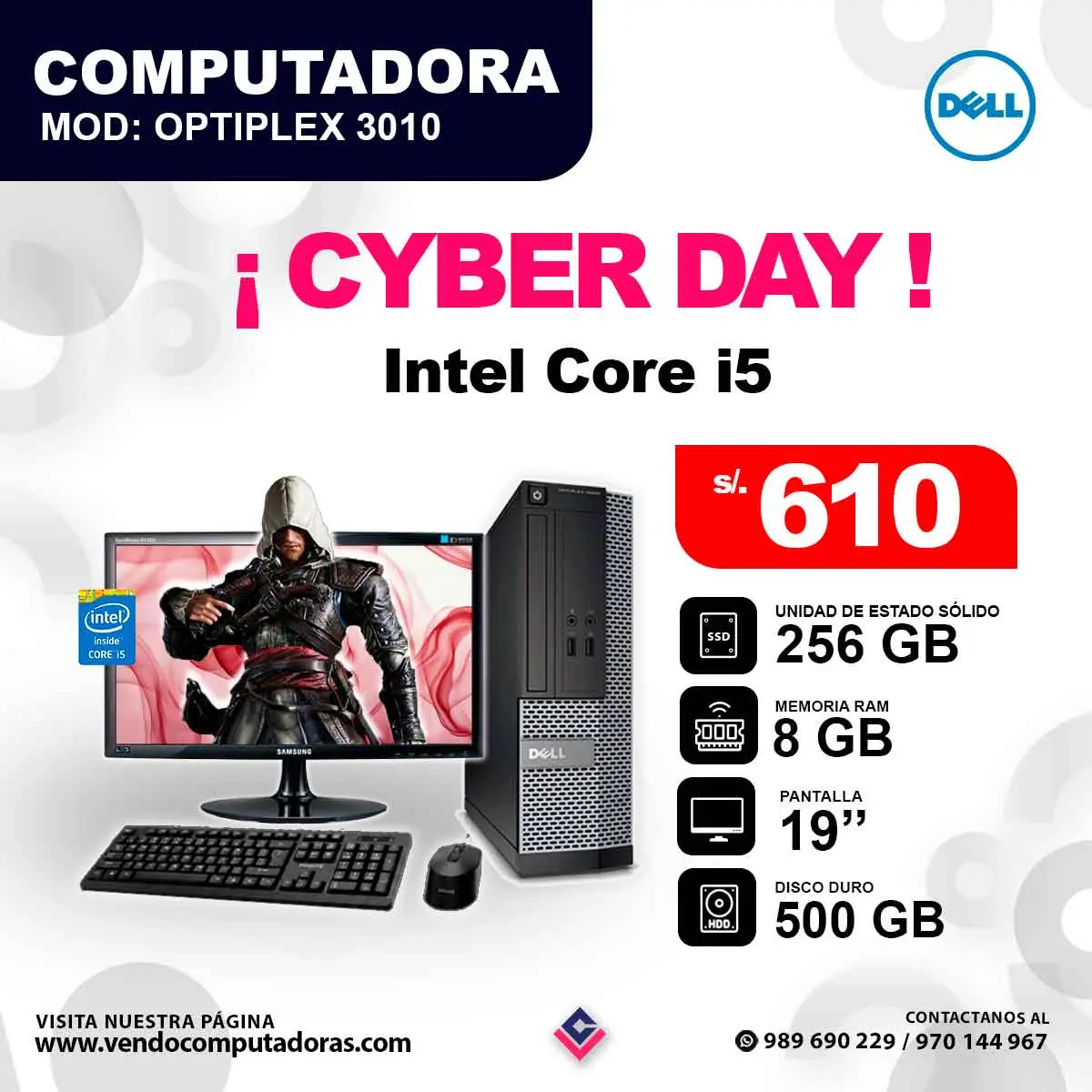 PC DELL OPTIPLEX 3010 intel core i5