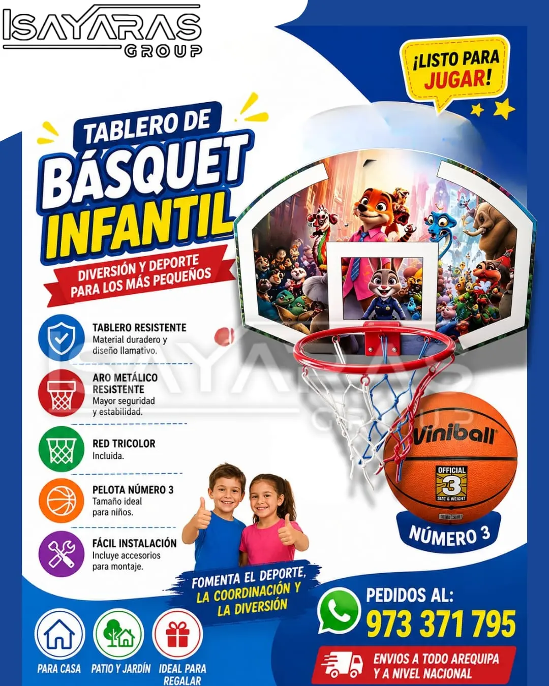 MINI TABLERO DE BASKET 