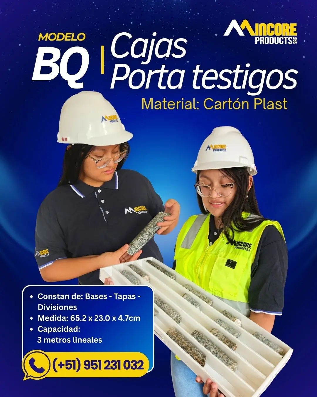 Cajas porta testigo para almacenamiento de muestras