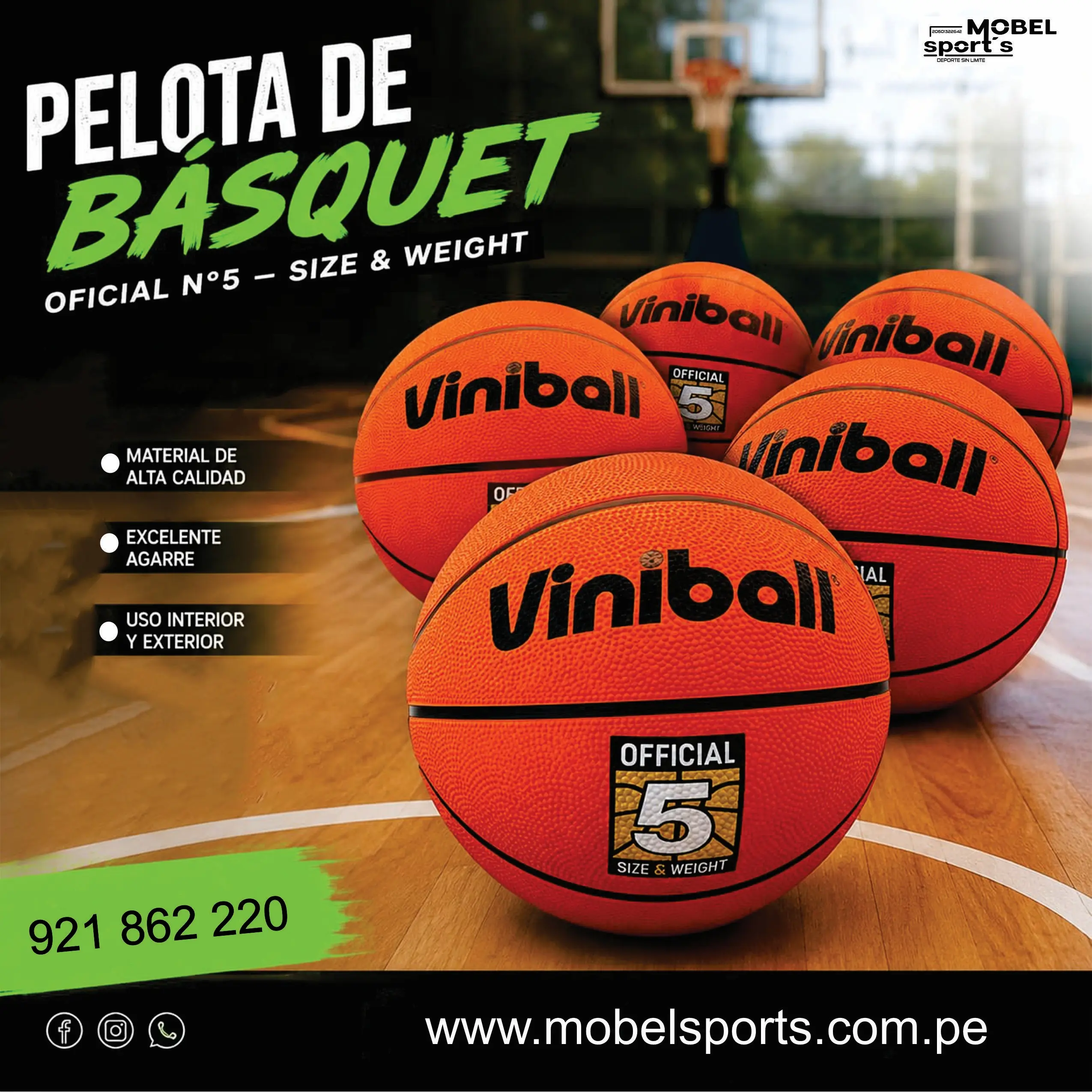 balón de básquet spalding mobel sports 