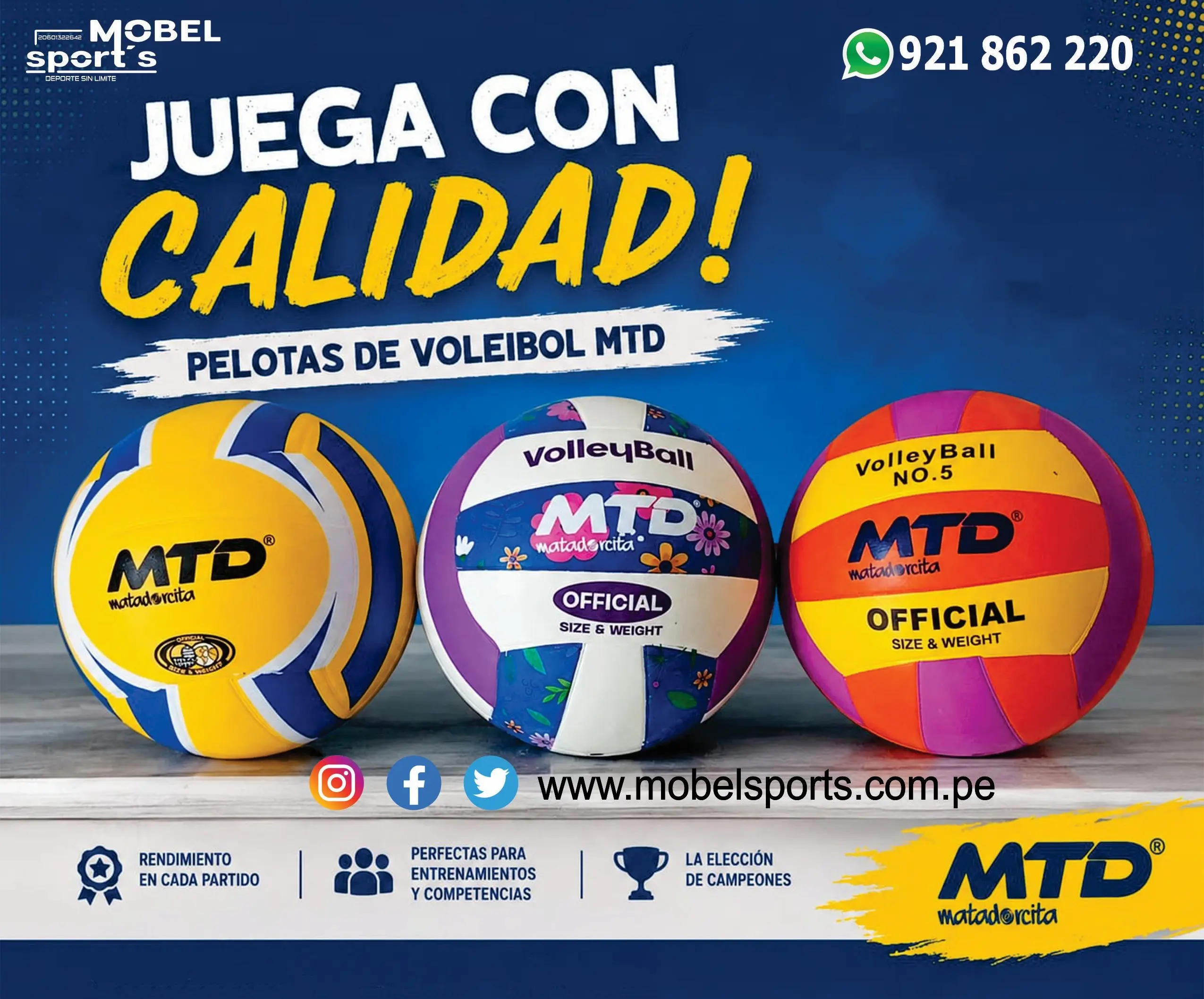 pelotas para voleibol mobel sports 