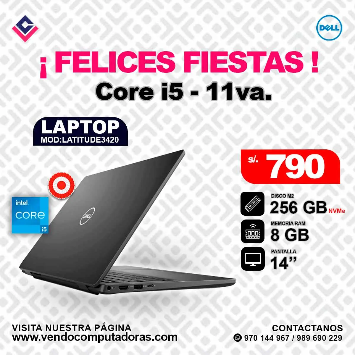 Laptop DELL Intel core i5-11va.