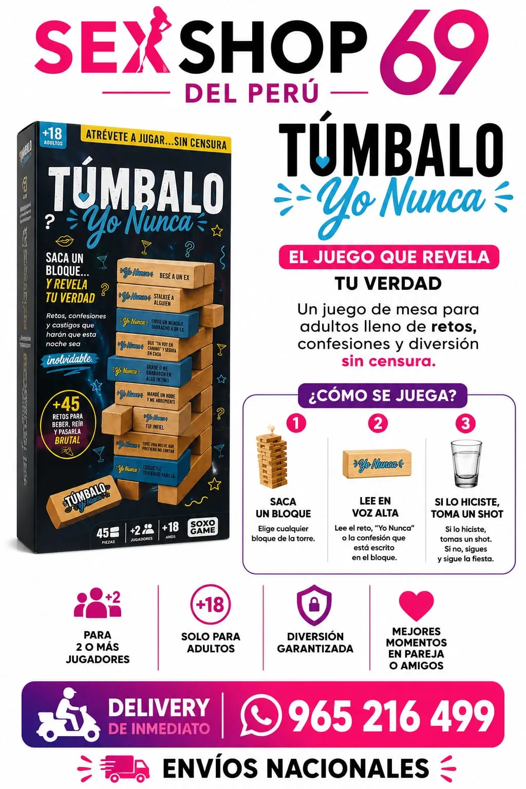 Juguetería para Adultos Productos Importados Perú965216499
