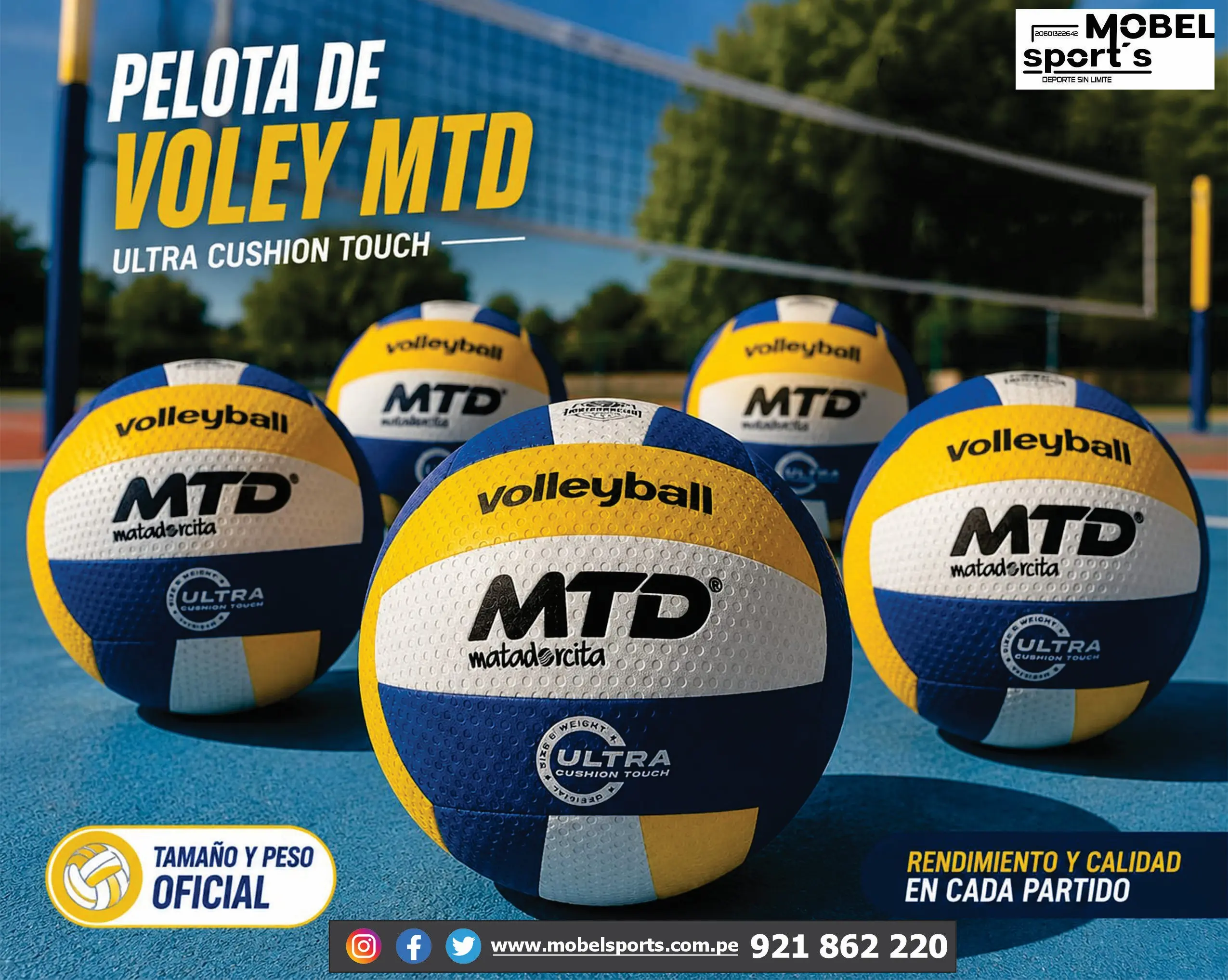 Entrenador de saque y remate mobel sports 