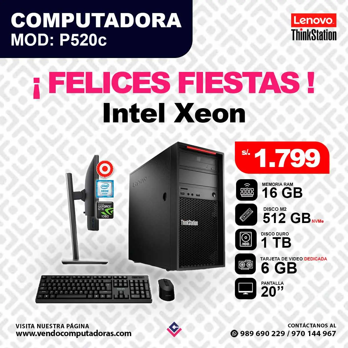 PC -WORKSTATION Lenovo Thinktstation 