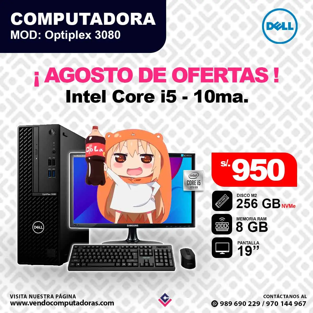 Laptop DELL Intel Core i5 10ma.