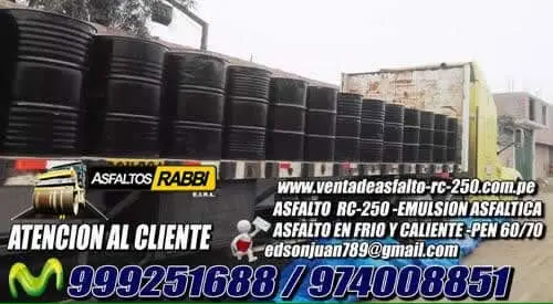 ASFALTO LIQUIDO RC-250 DISTRIBUICION 