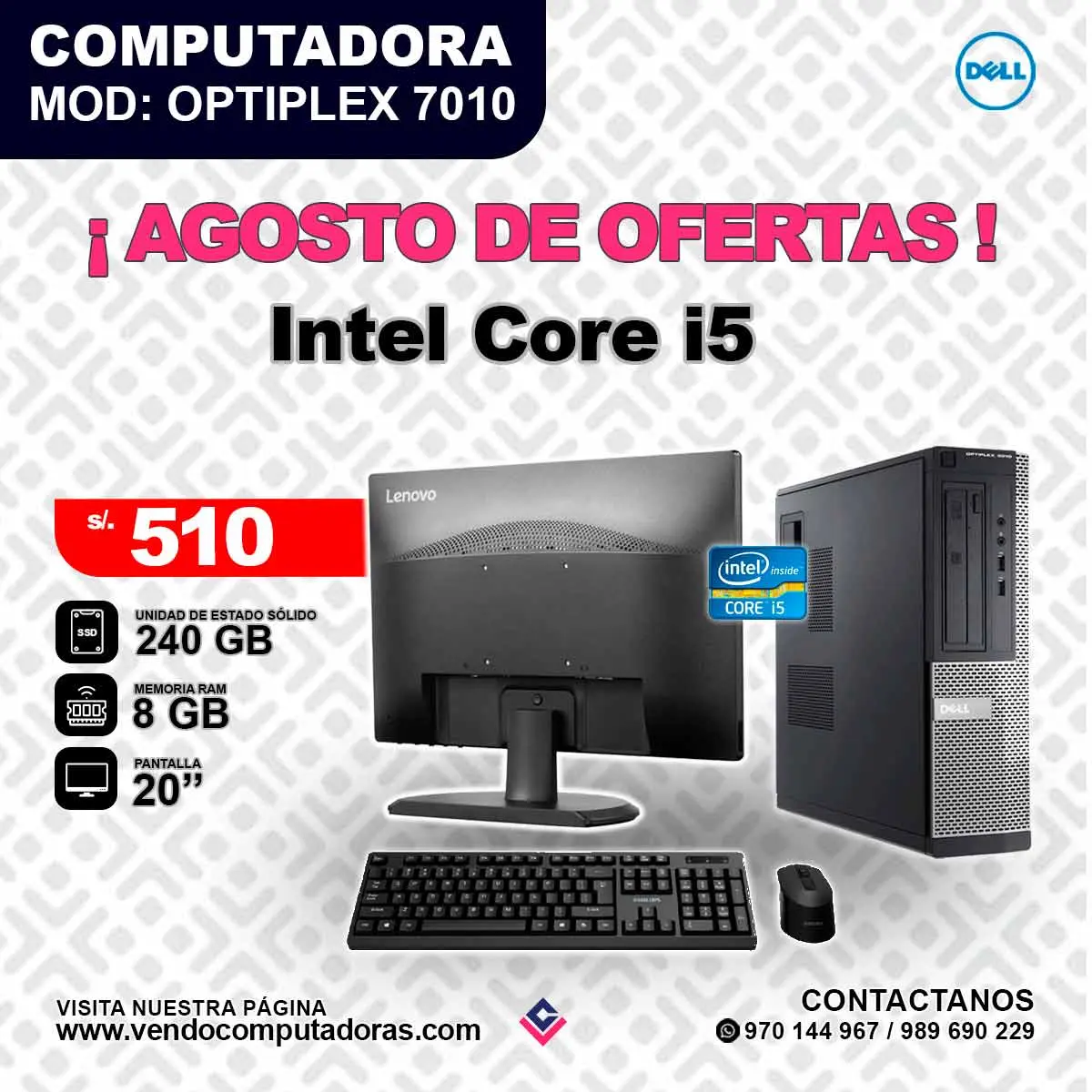 Computadora DELL Intel Core i5