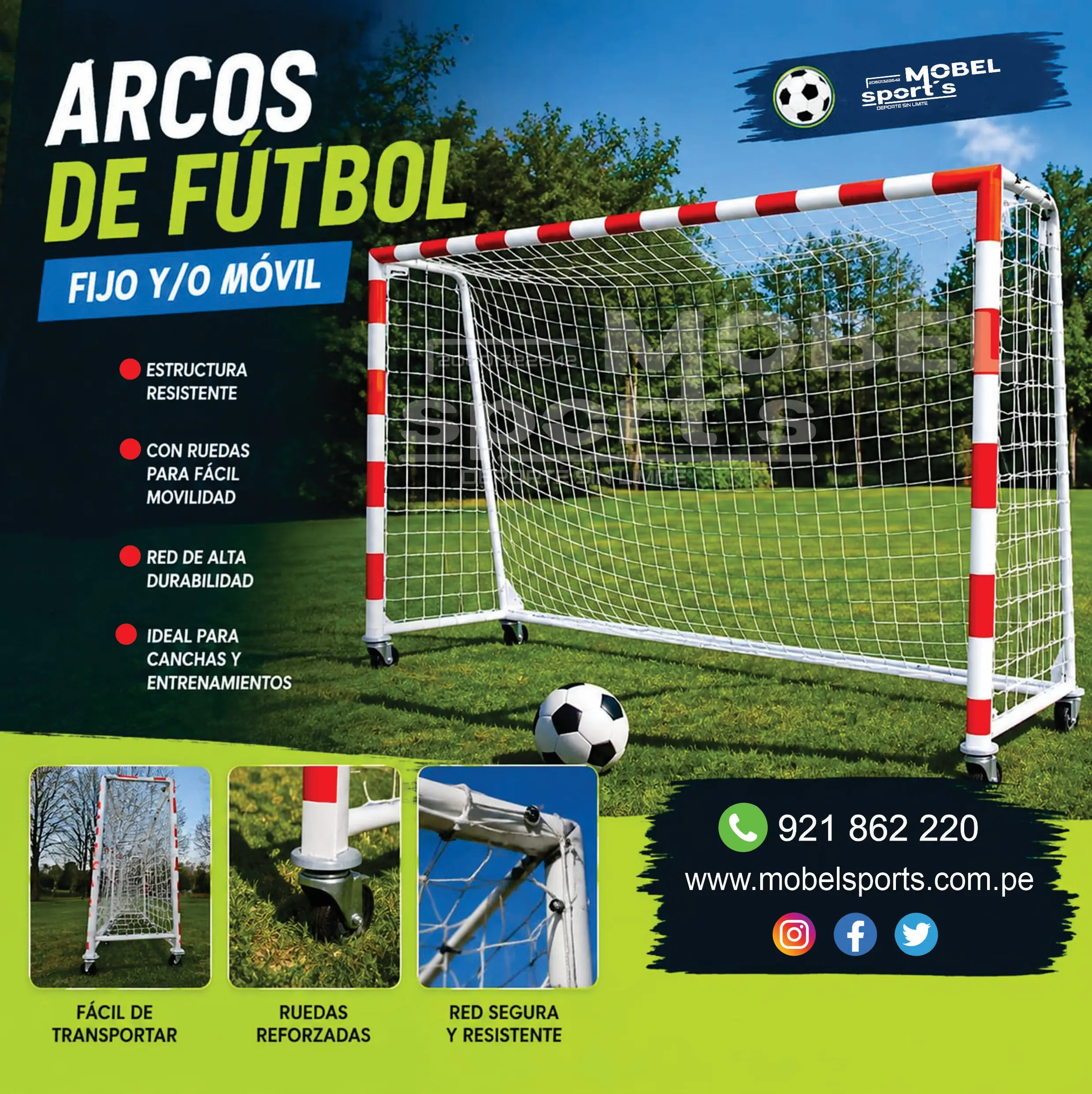 Arco de entrenamiento Futbol MOBEL SPORTS