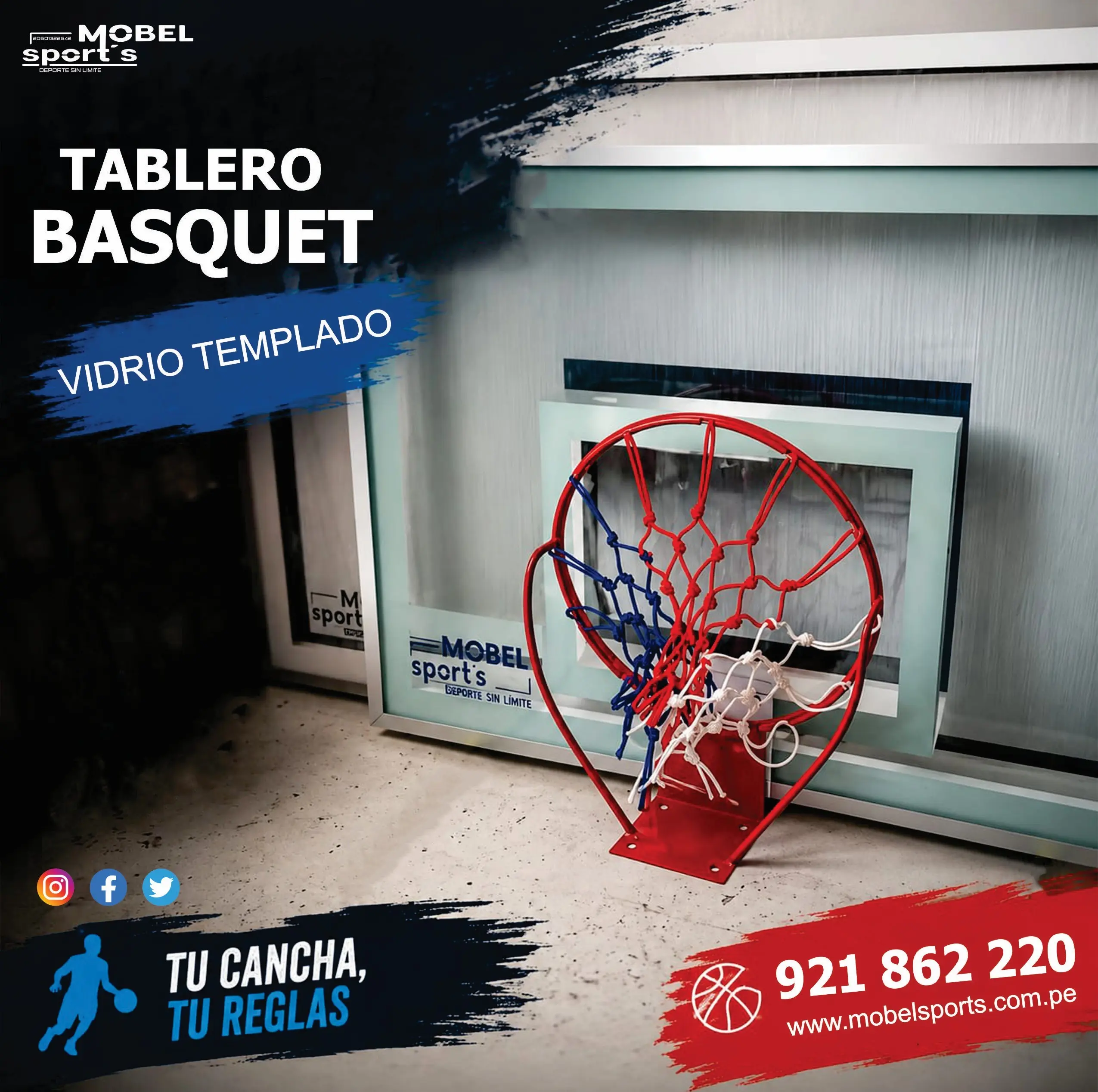 Tablero de Básquet Tipo Rack MOBEL SPORTS