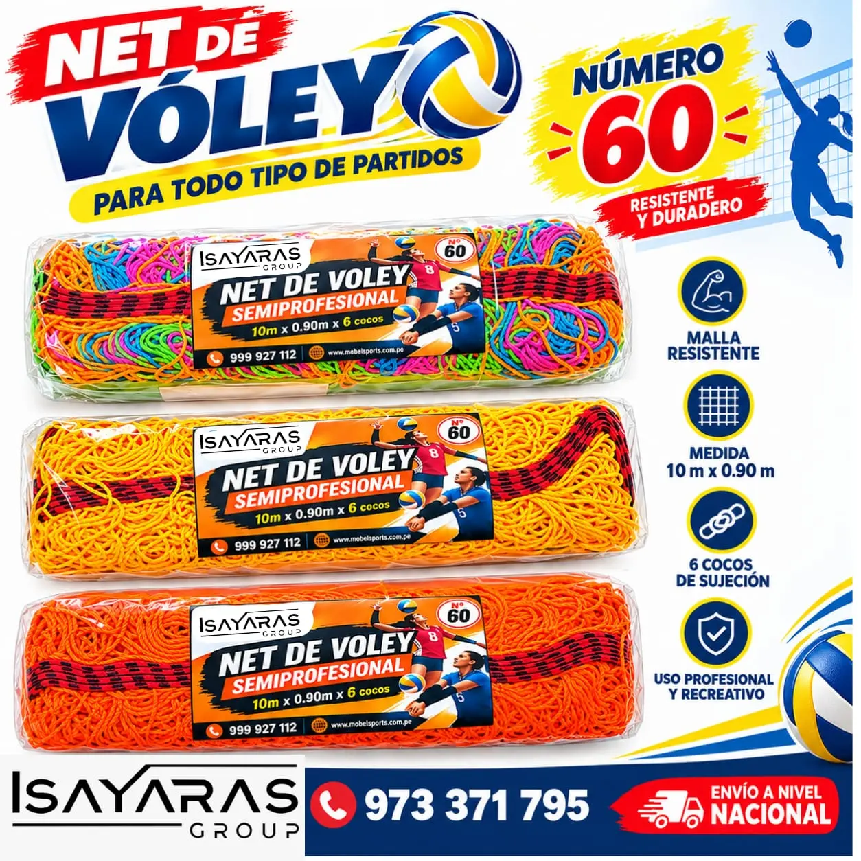 NET DE VOLEY- PROFESIONAL N 90 - ISAYARAS GROUP 