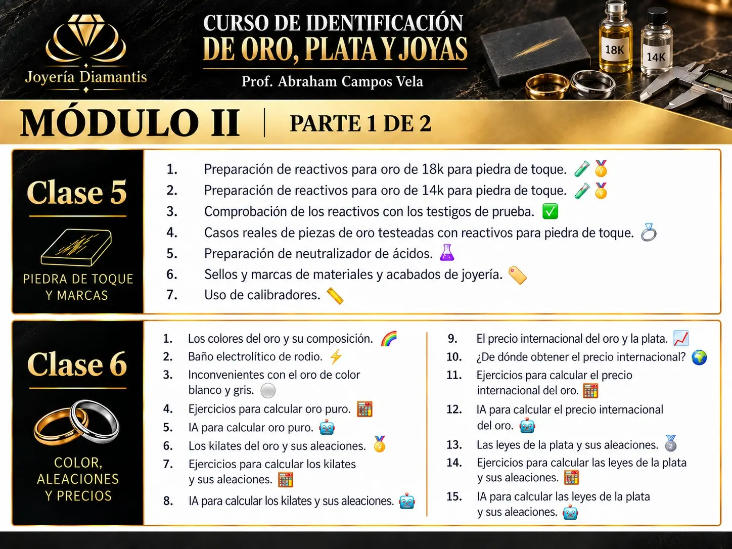  Curso Virtual de Identificación de Oro Plata y Joyas 