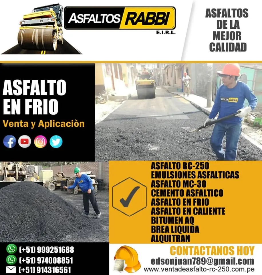 OMERCIALIZACION DE PEGAMENTO ASFALTICO PINTURA ASFALTICA PEN