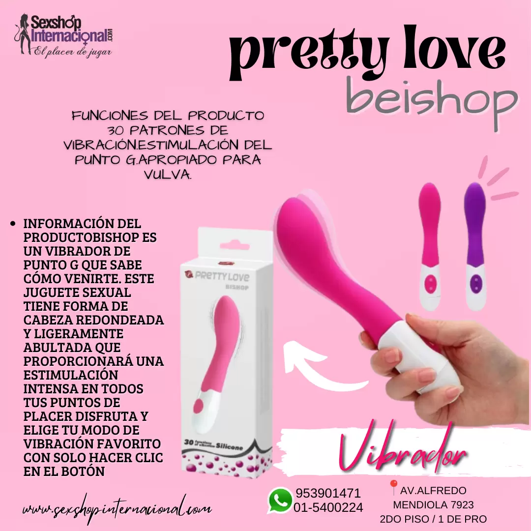 Vibrador de Punto G Pretty Love Bishop