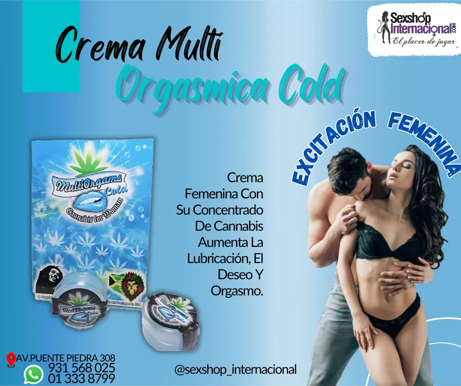 COLD CREMA MULTIORGASMICA PARA UNA NOCHE HOT-SEXSHOP CEL 931568025