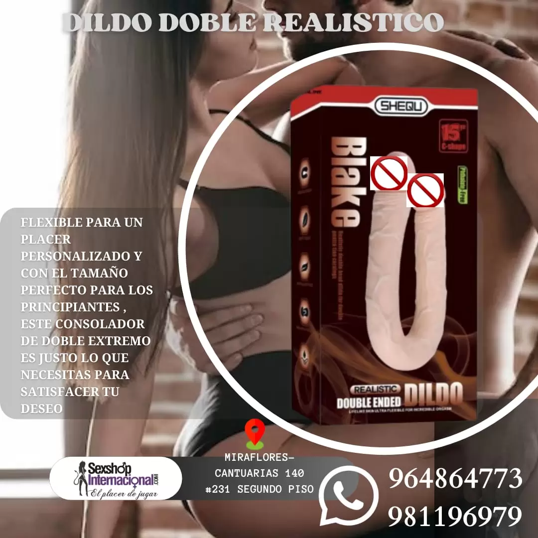 DILDO SOFISTICADO-PAREJAS-DOBLE PENETRACION-BLAKE-SEXSHOP LIMA 971890151 