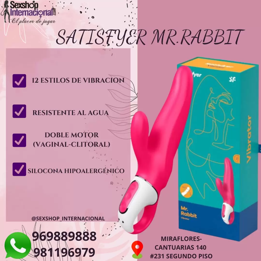 VIBRADOR SOFISTICADO-SATISFYER-DOBLE ESTIMULACION-SILICONA-SEXSHOP LIMA 971890151 