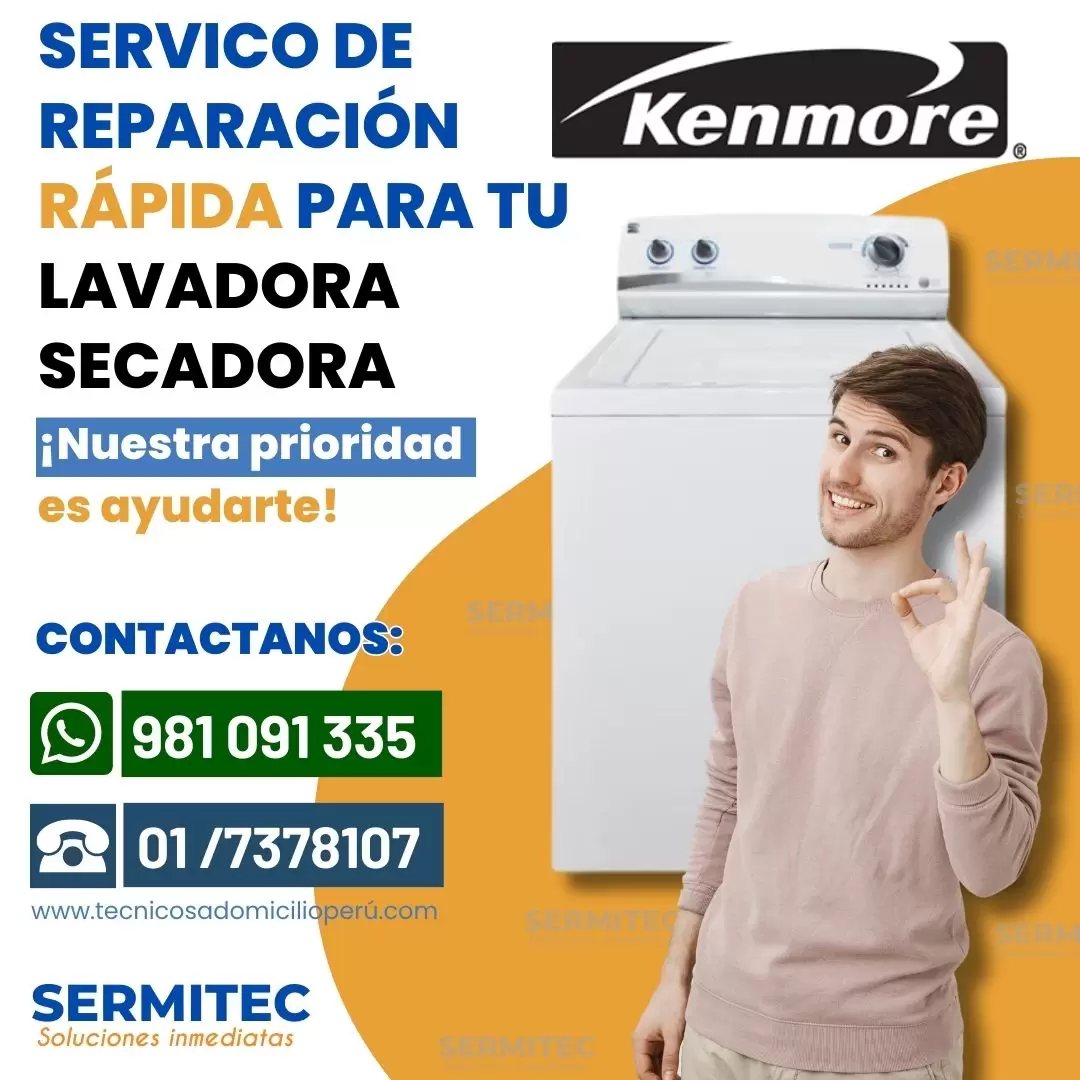 SOPORTE TÉCNICO A DOMICILIO KENMORE Lavadoras 981091335-Chorrillos