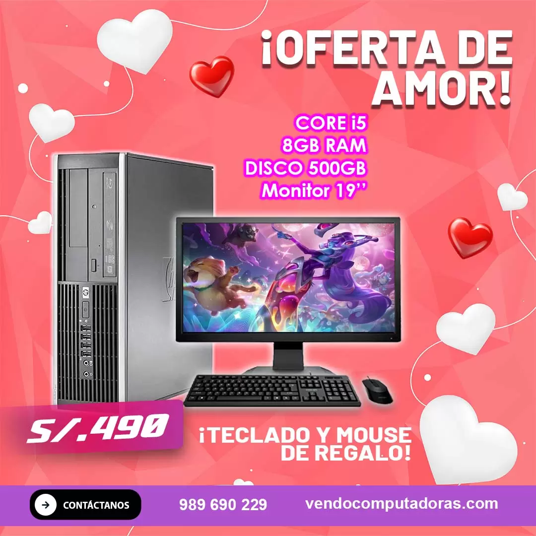 Celebra el amor con un toque de tecnología Computadora HP en venta para San Valentín