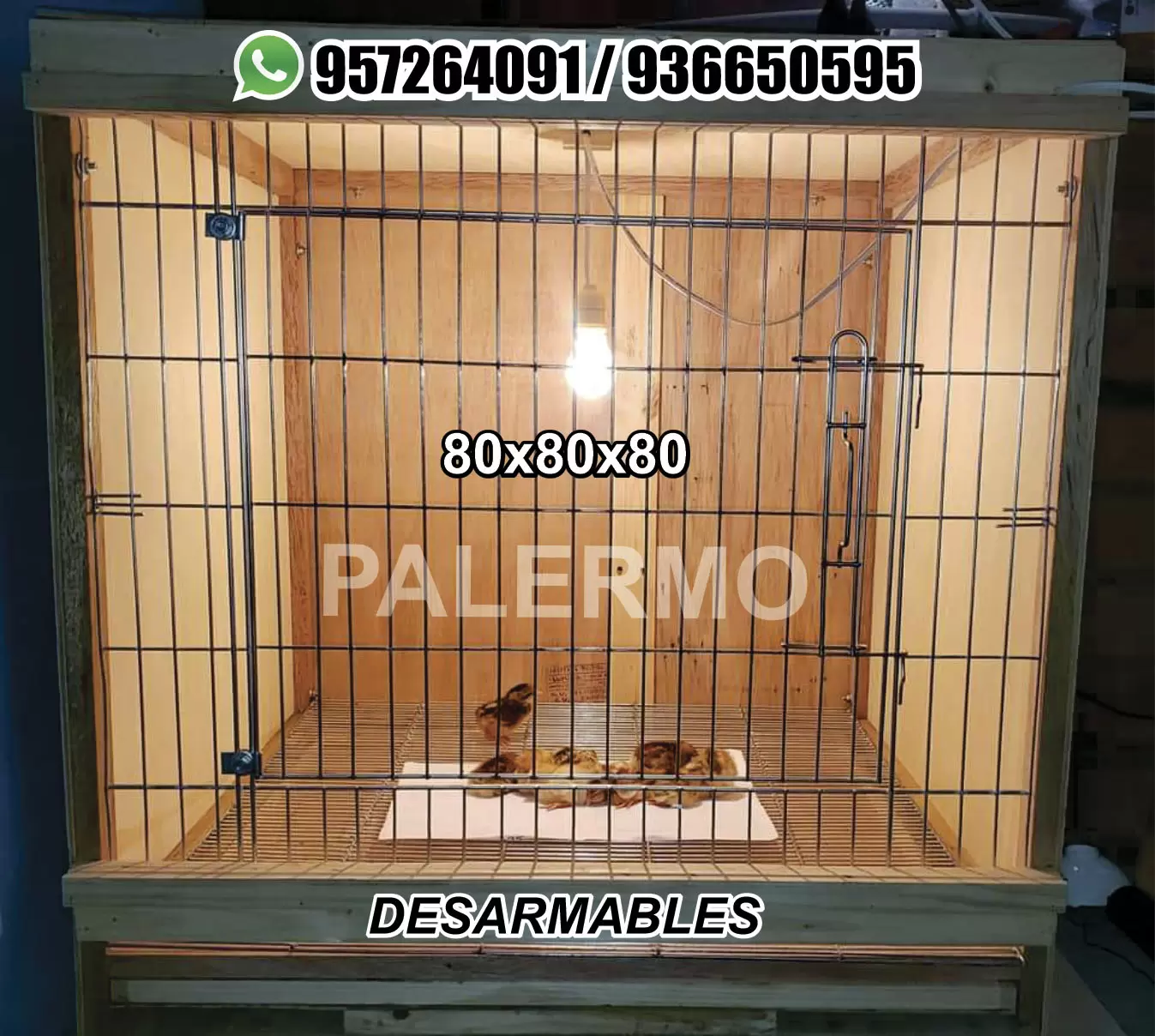 jaulas desarmables para gallos 