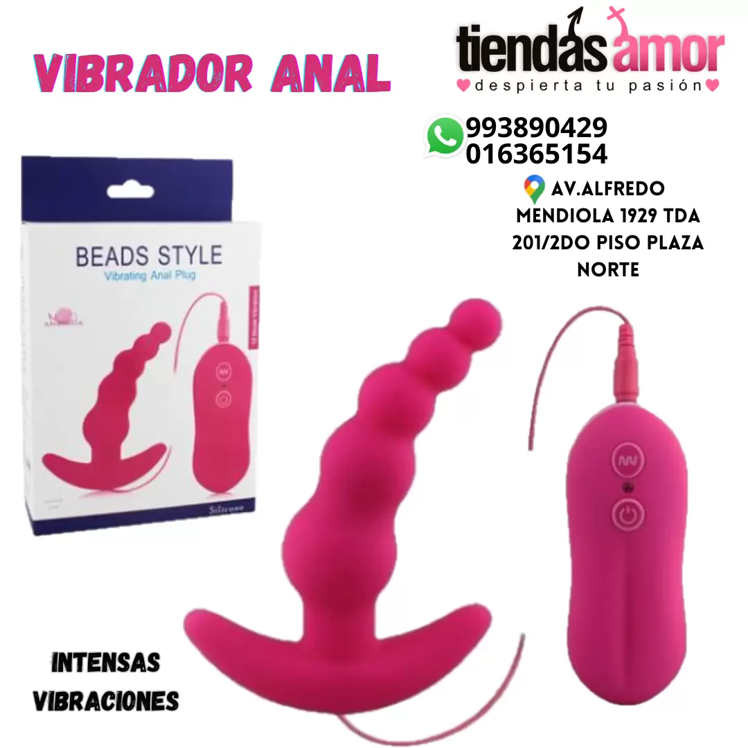 VIBRADOR ANAL PLUNG BEADS STYLE