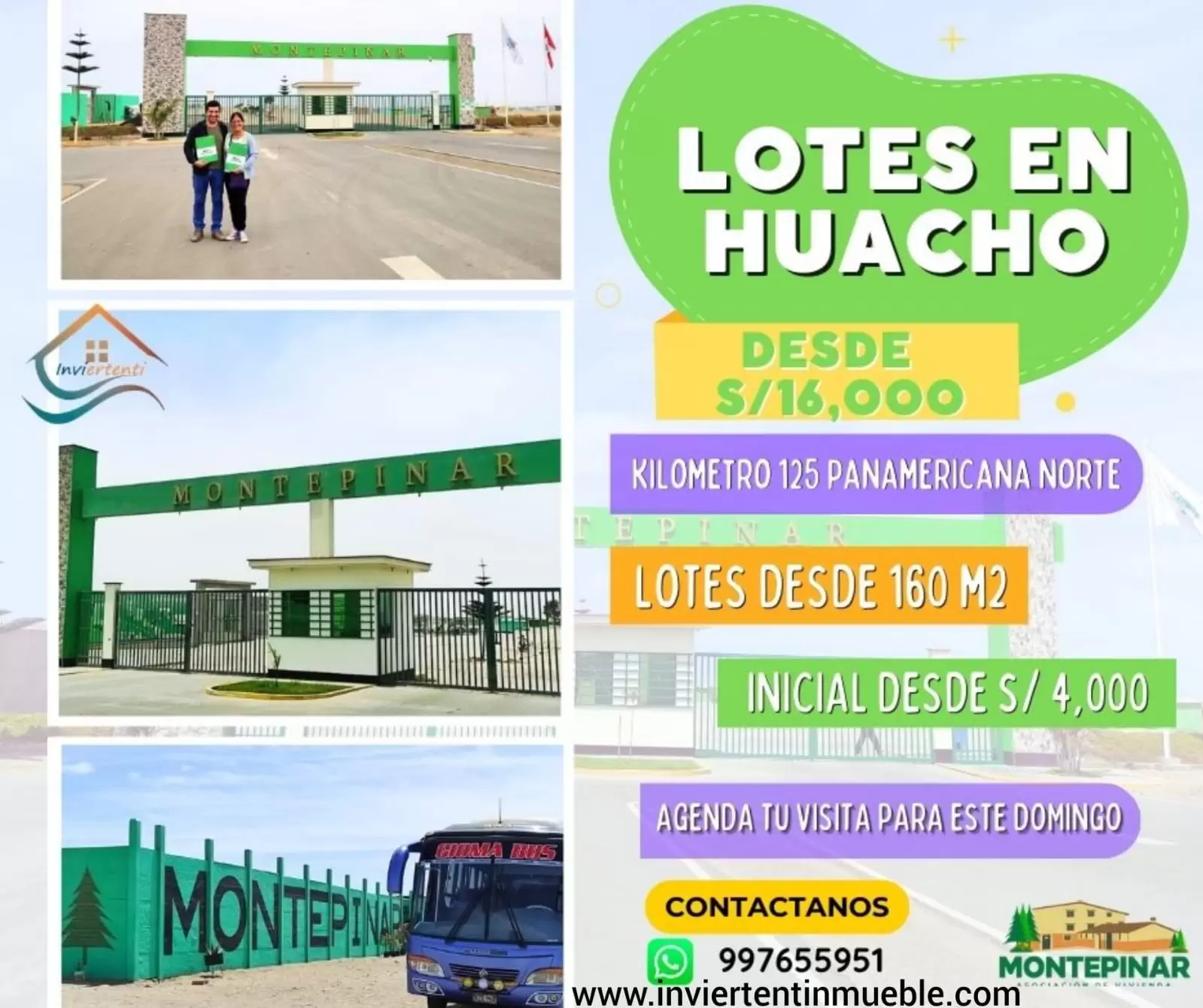 lotes con un inicial de 4000 soles a 20 minutos del mega puerto de chancay km125 de la panamericana norte