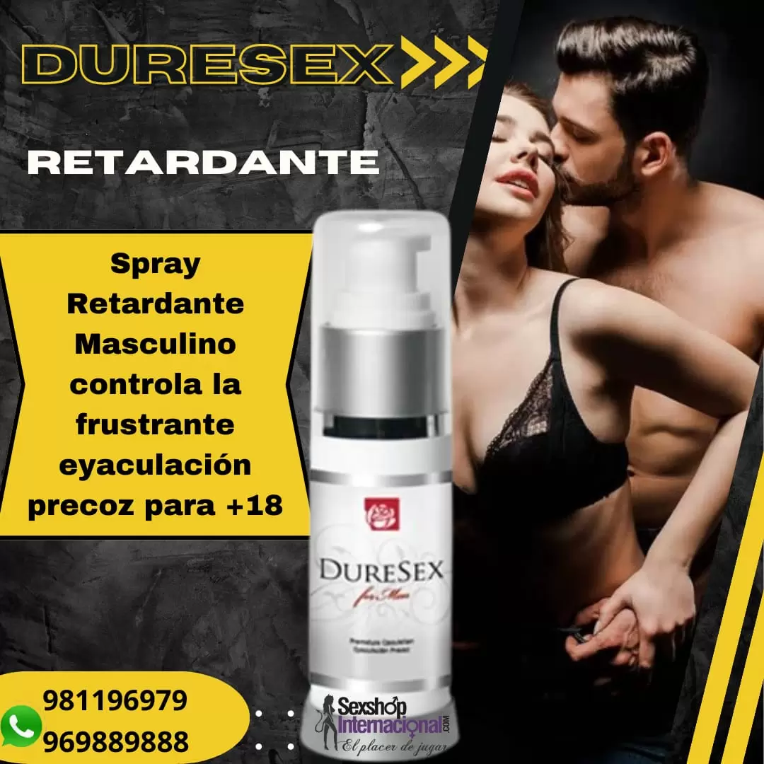 RETARDANTE DURESEX-SPRAY-PROLONGA LA EYACULACION-VIRIL-SEXSHOP LIMA 971890151 