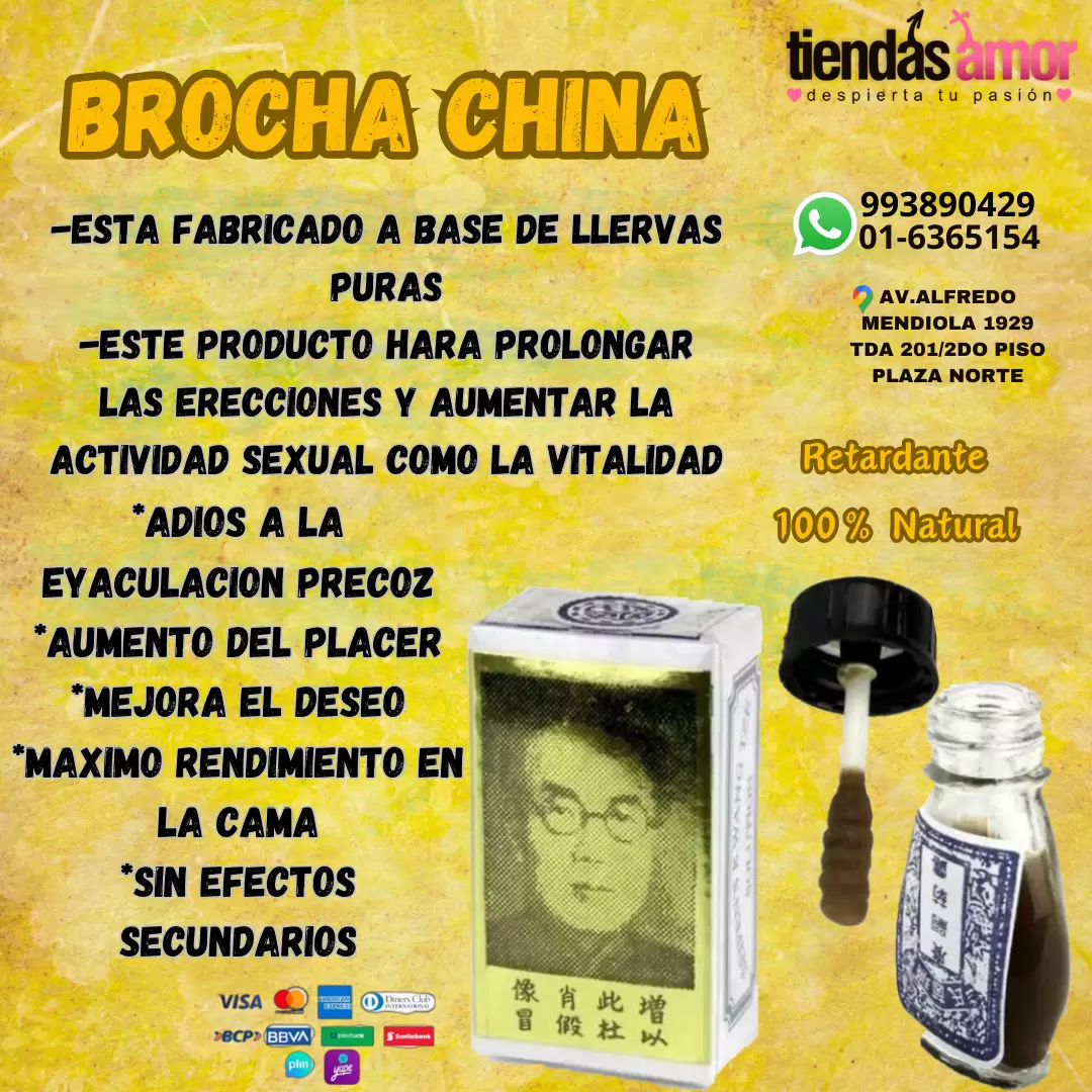 BROCHA CHINA TIENDAS AMOR