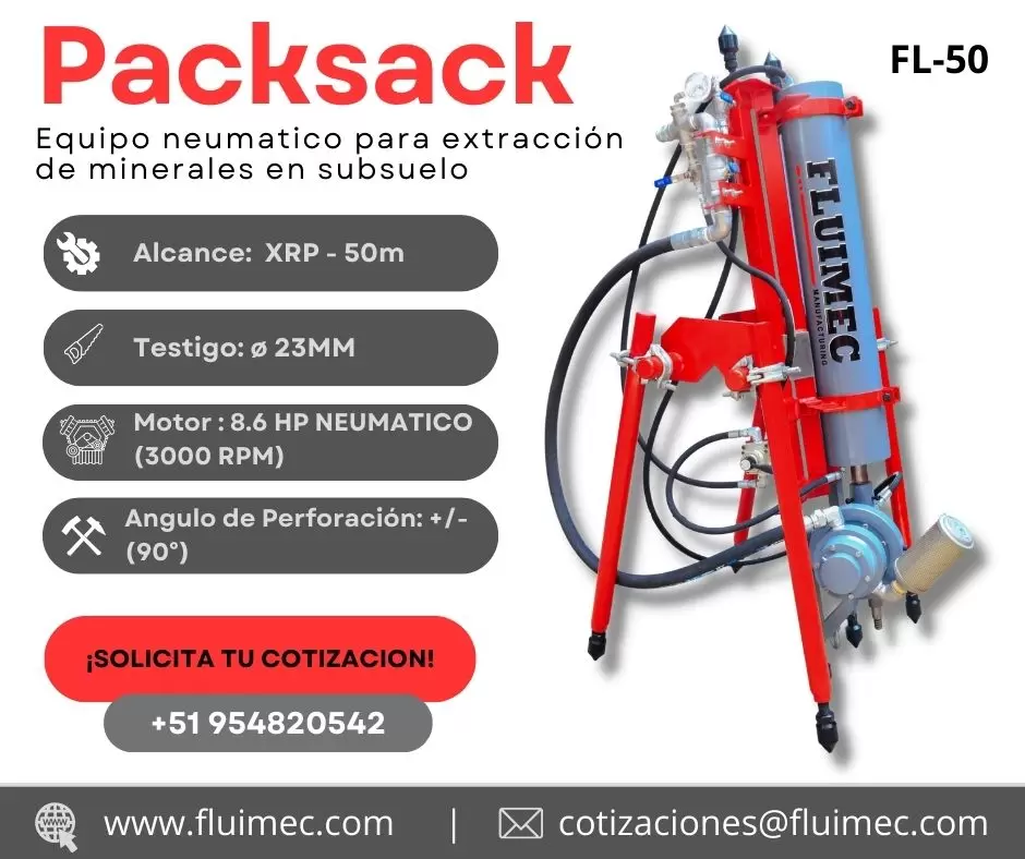 Perforadora neumática FL-50 Muestras de 23 mm 