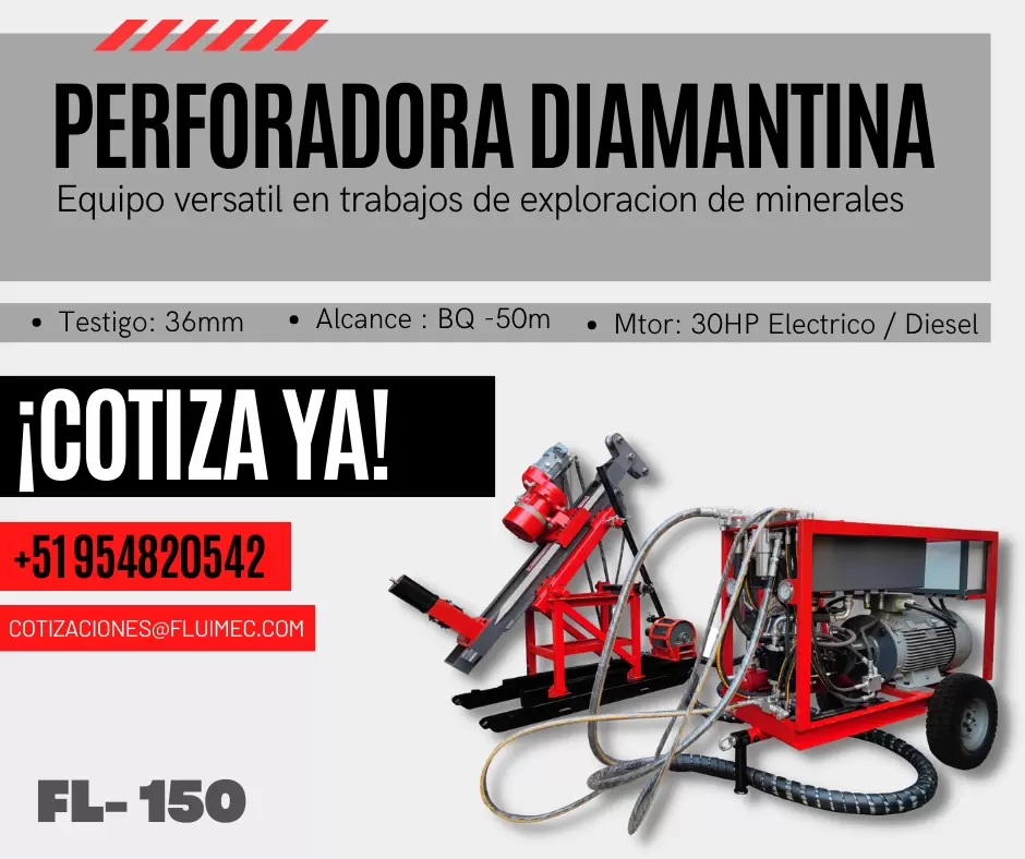 Perforadora FL-150 - Equipo para exploración de minerales