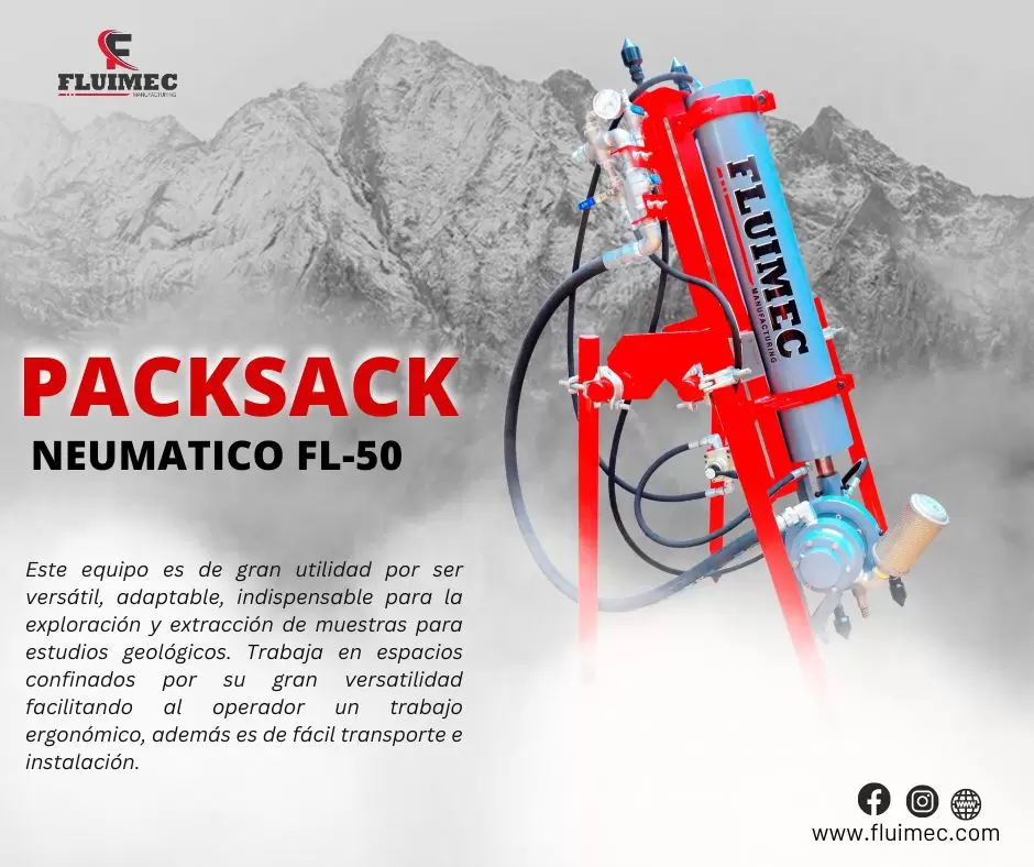 PERFORADORA NEUMATICA FL-50 Equipo versátil 