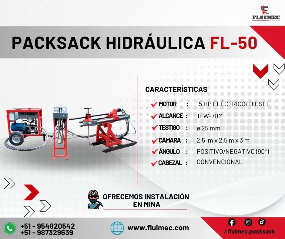 Perforadora FL-50 Recupera muestras de 25 mm 