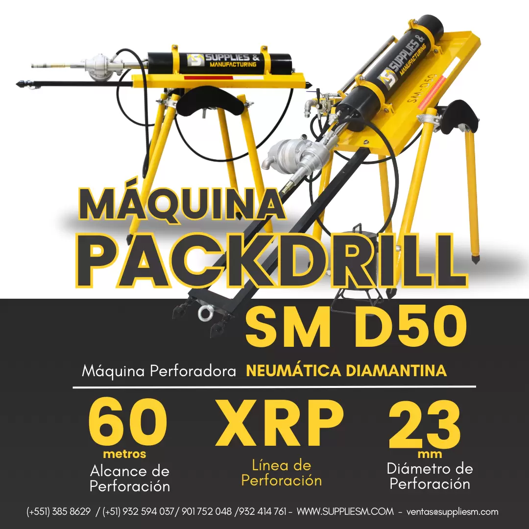 PERFORADOR PACK DRILL EN LINEA XRP MINERÍA 