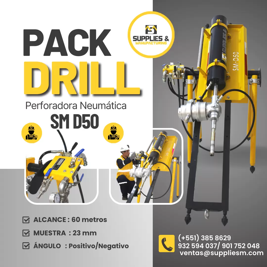 PERFORACIÓN DIAMANTINA EN SOCAVONES PACKDRILL 