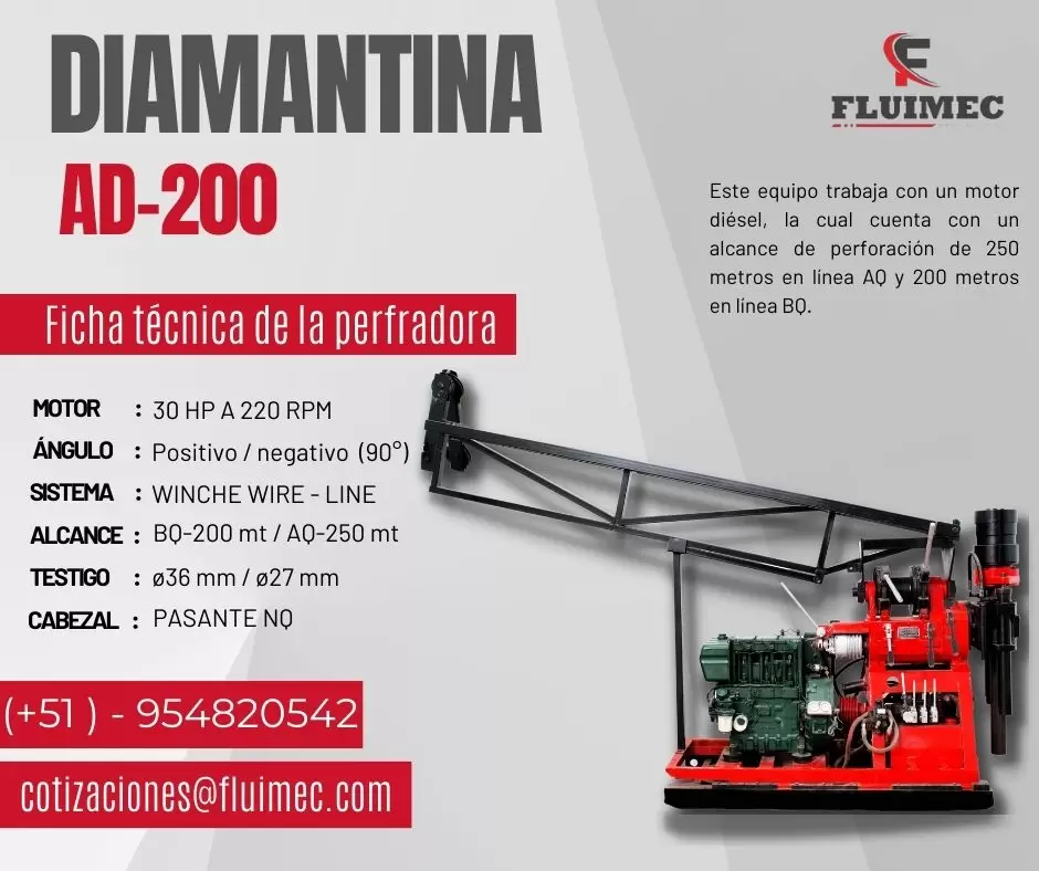 Perforadora AD-200 para extracción de muestras 