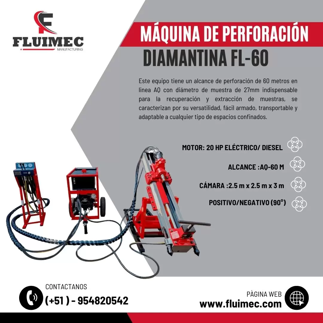 PERFORADORA FL-60 MINERA TAJO ABIERTO SOCAVON