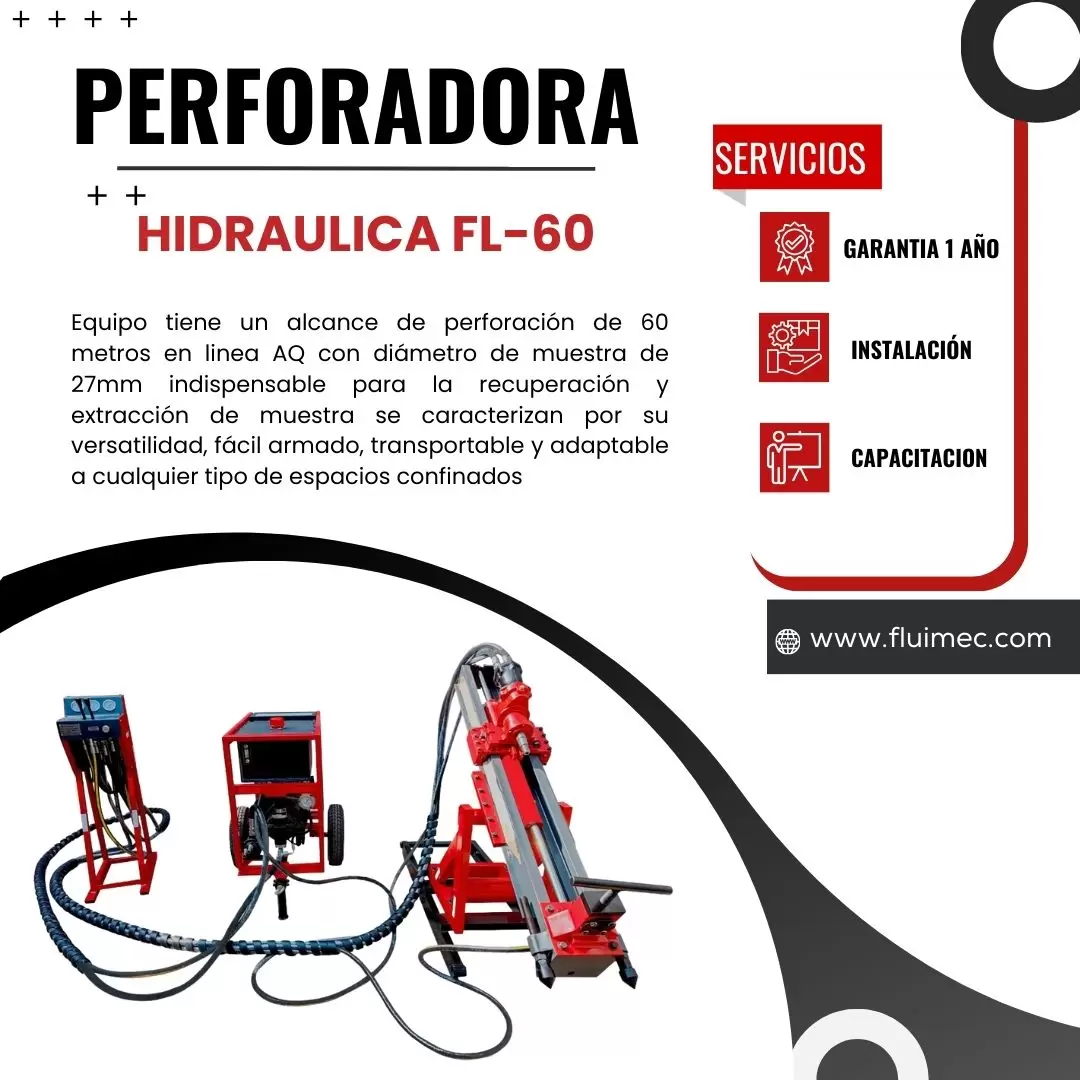 PERFORADORA FL-60 MINERA TAJO ABIERTO SOCAVON