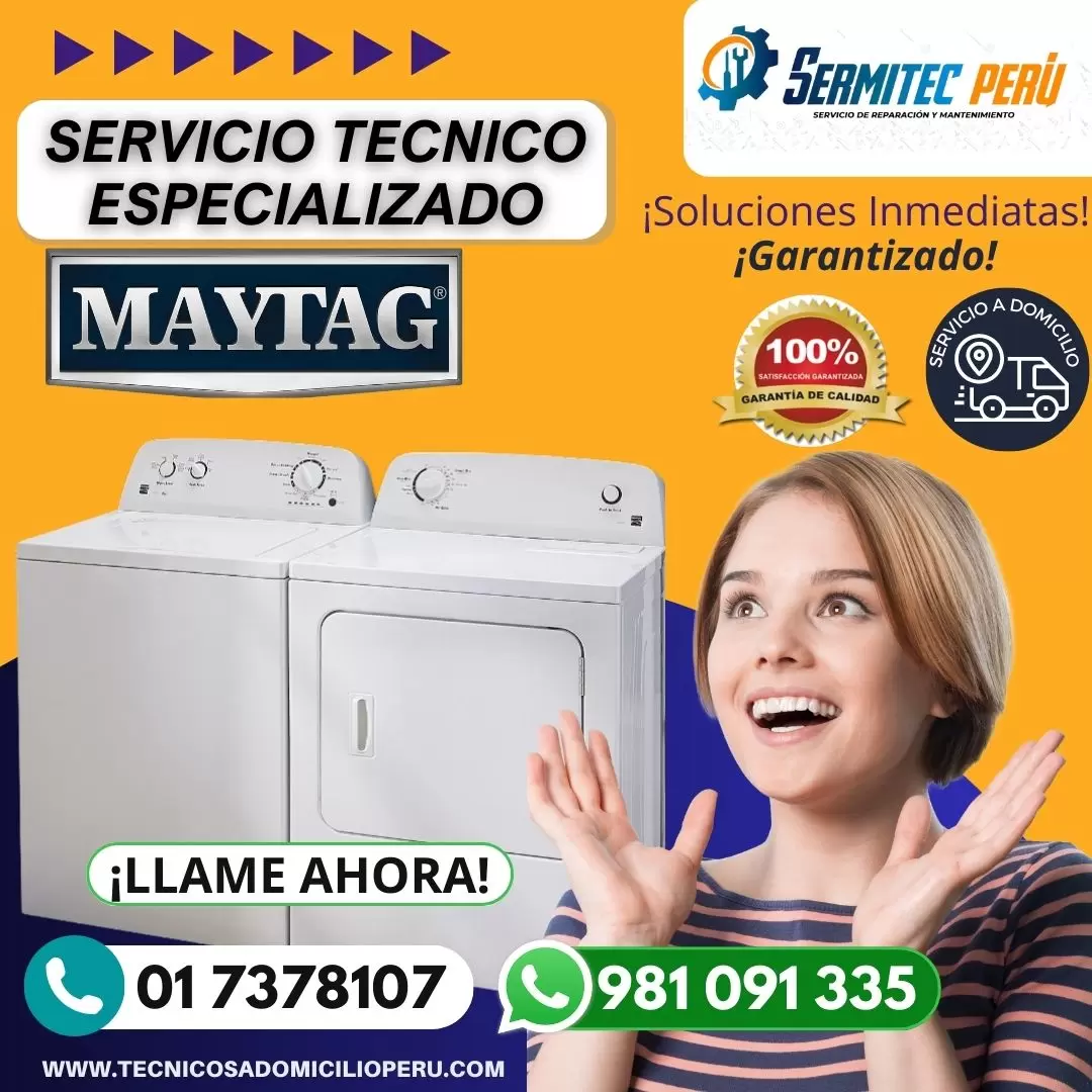 Tecnicos a domicilio lavadoras Maytag