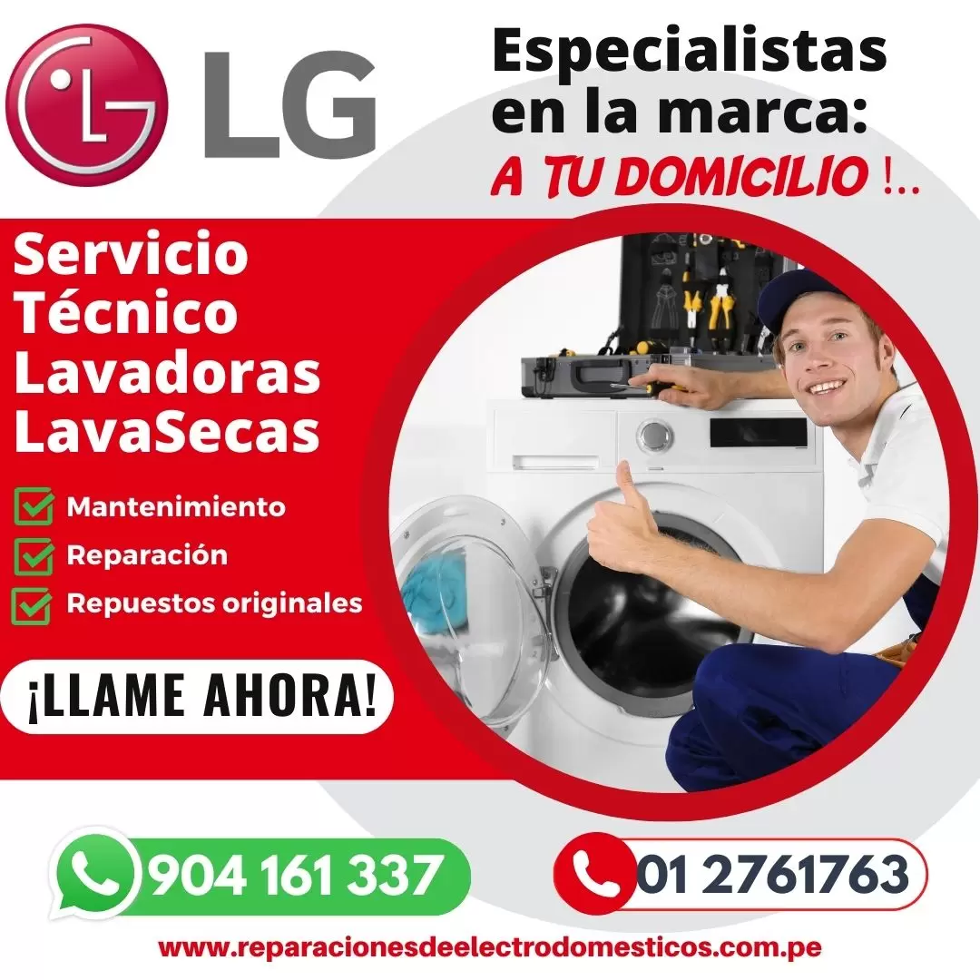 Soluciones inmediatas a domicilio lavadoras lg 2761763