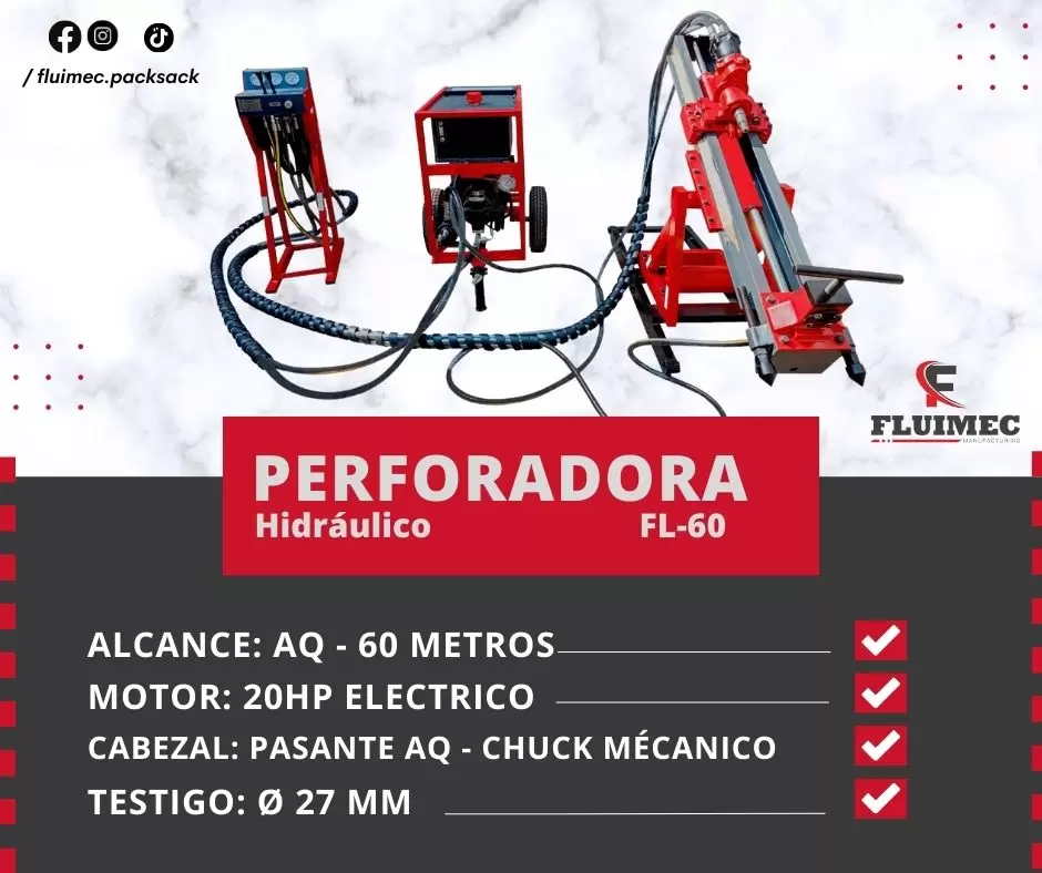 Perforadora FL-60 para exterior e interior de mina 