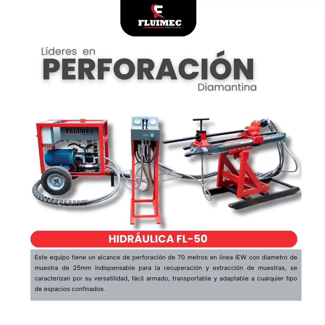 Hidraulica FL-50 Maquina necesaria para exploración geologica 