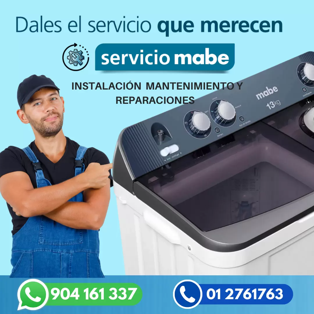 Tecnicos autorizado Mabe Reparación Lavadora 904161337 Lima y Callao
