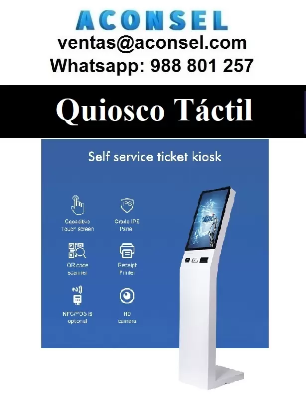 Quiosco Táctil Multifuncional de Autoservicio