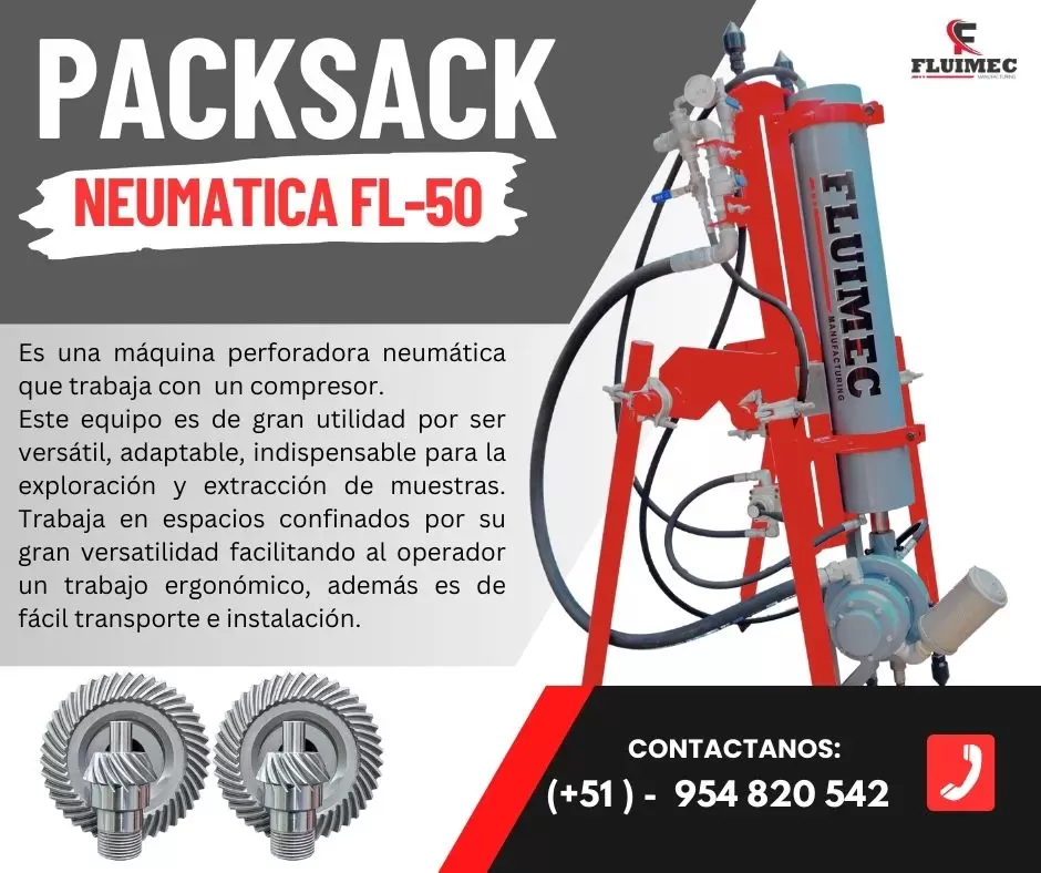 PACKSACK NEUMATICA FL-50 - EQUIPO PARA MINERIA