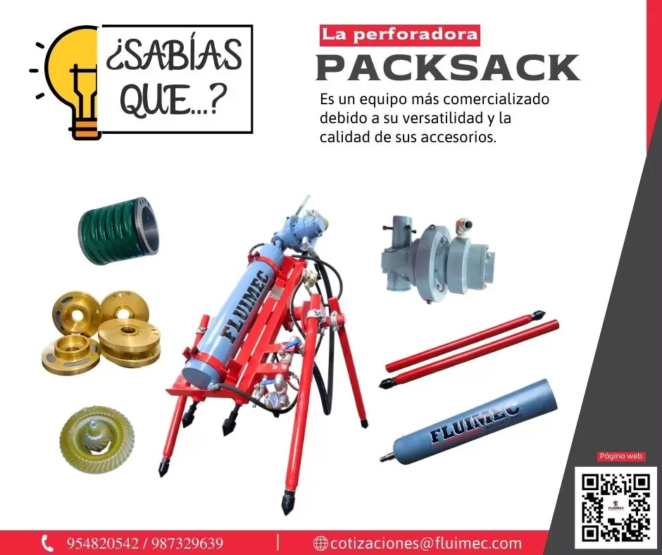 Packsack FL-50 Maquina para muestreo en mina