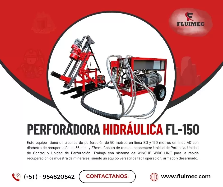 PERFORADORA PARA ESTUDIOS GEOLOGICOS FL-150 