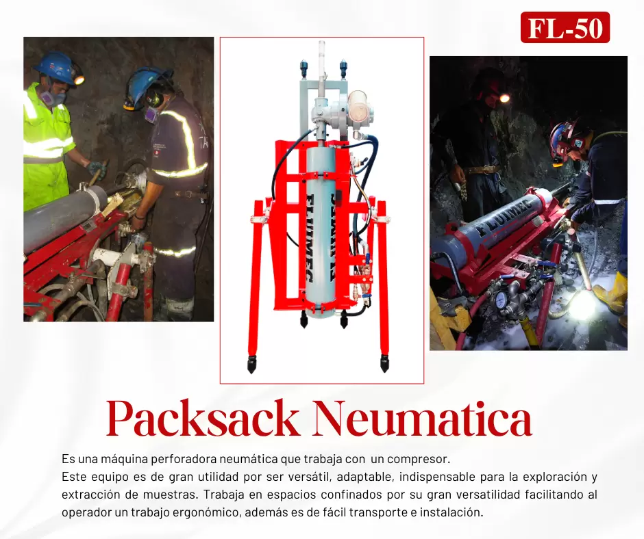 Packsack FL-50 Equipo para mineria subterranea