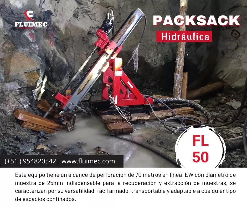 Hidraulica fl-50 - Perforadora para proyectos mineros