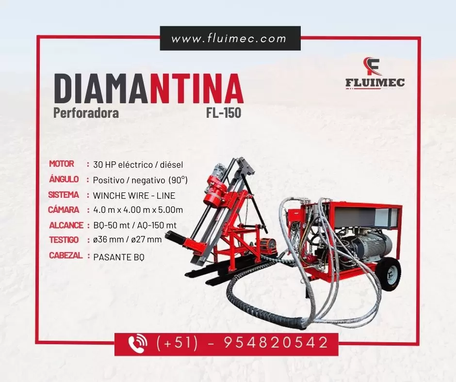 PERFORADORA PARA PROYECTOS EN MINA FL-150 