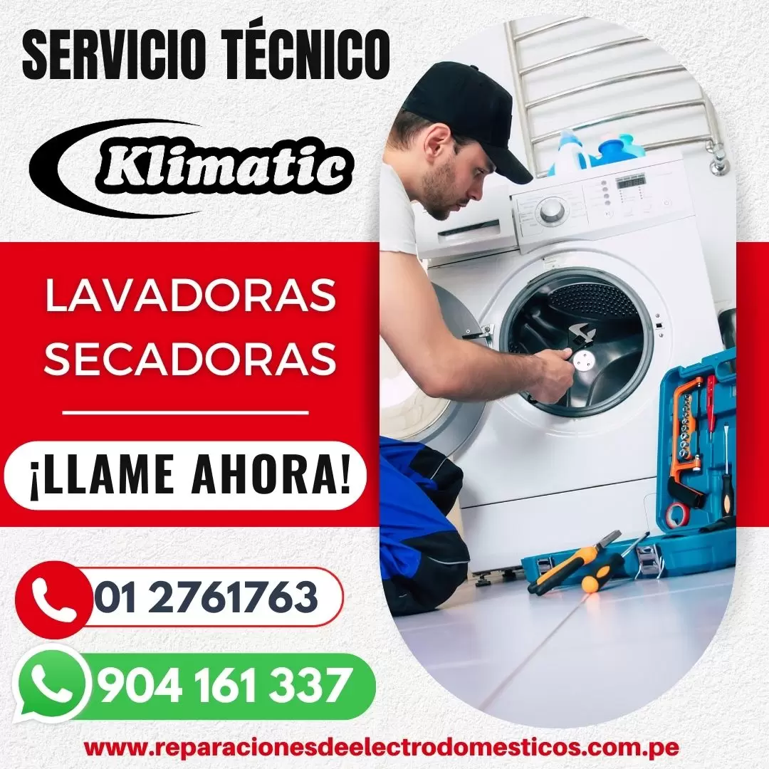  Ahorro garantizado Reparación Lavadoras KLIMATIC en San Borja 